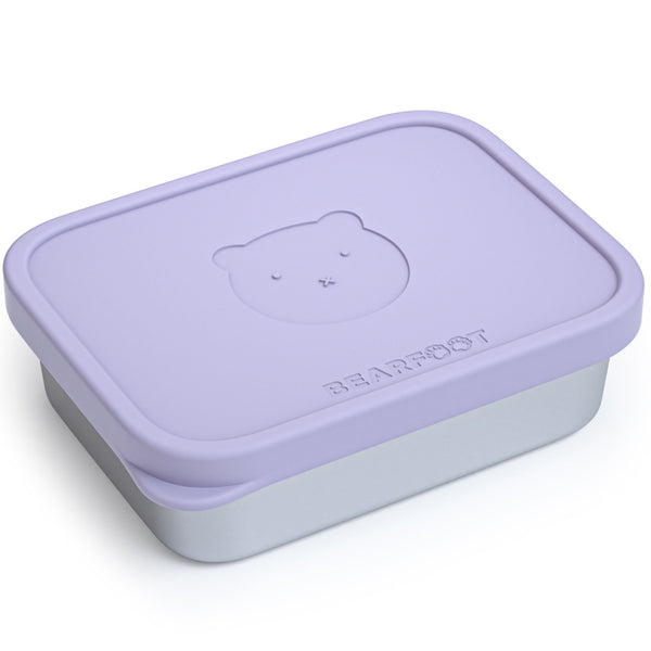 Kids' Stainless Steel Lunchbox with Silicone Insert - Lavender