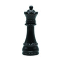 Moulin à Épices «Chess» Reine en Hêtre Laqué Noir Brillant