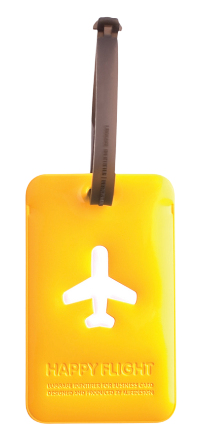 Etiquette de bagage rectangle