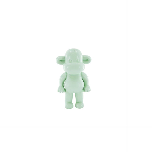 Ornament - Monkey Figurine 'The Legend' - Polyresin - Mint Green - 11x7x19cm