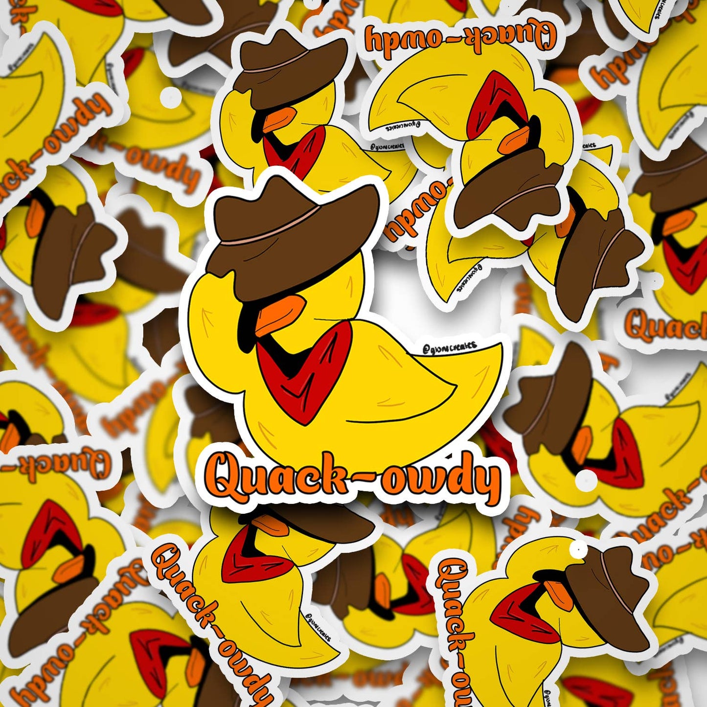 Autocollant Canard Cowboy "Quack-owdy"