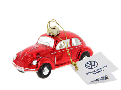 Red VW Beetle Christmas Decoration