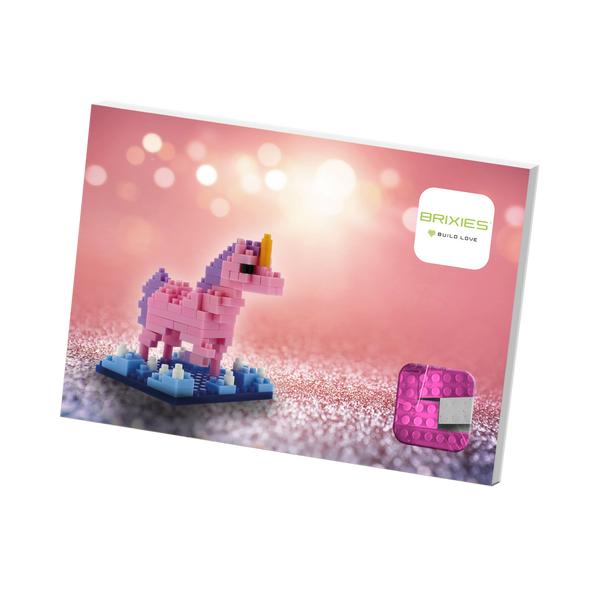 BRIXIES Unicorn postcard