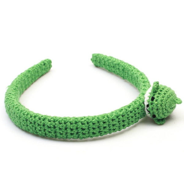 Headband with whalebone detail - Green