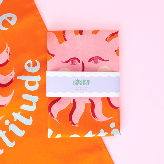 Torchon "La gratitude est mon attitude"