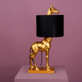 Lampe de Table Giraffe Lucie, Noir/Or, 35 x 28 x 70 cm