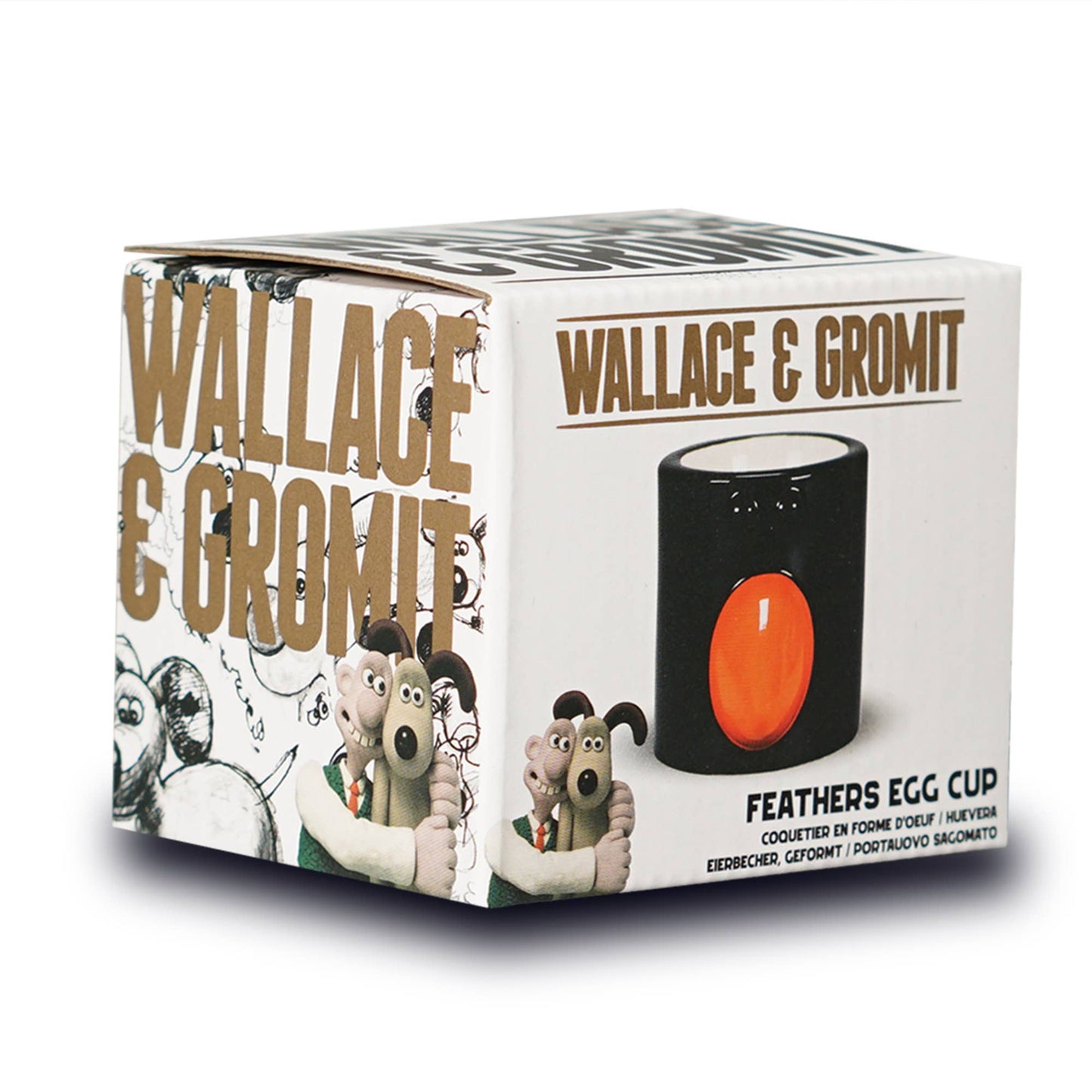 Wallace &amp; Gromit Egg Cup - Feathers
