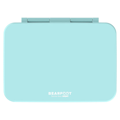Lunch box with compartments, lightweight & leak-proof - mint