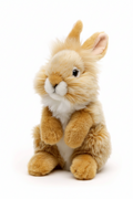 Peluche Lapin Angora Beige Debout