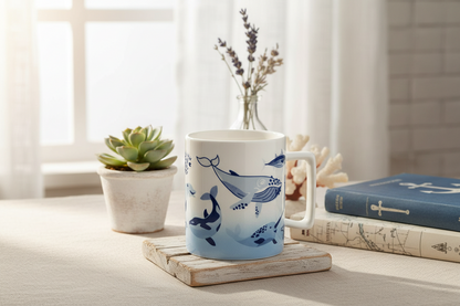 Mug Vie marine rétro (350 ml)