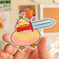 Duck with Sword Sticker