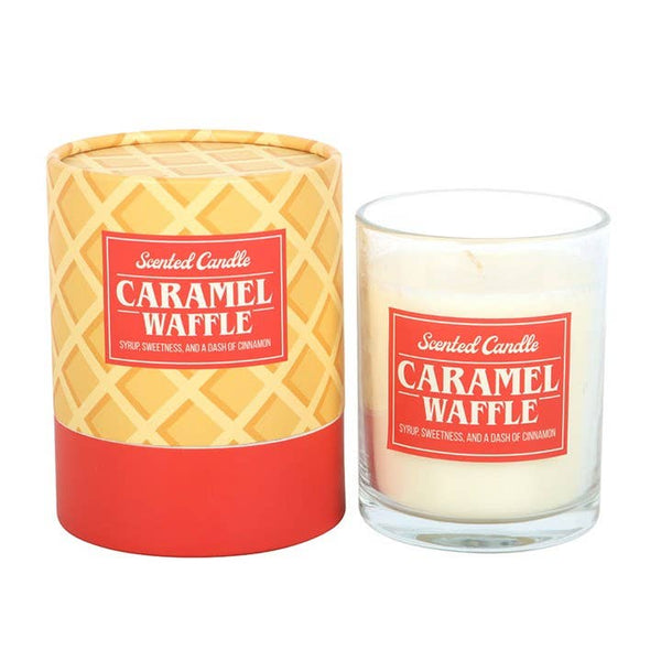 Caramel and waffle scented candle