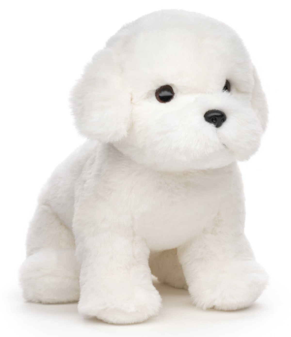 Peluche chien maltais sans laisse