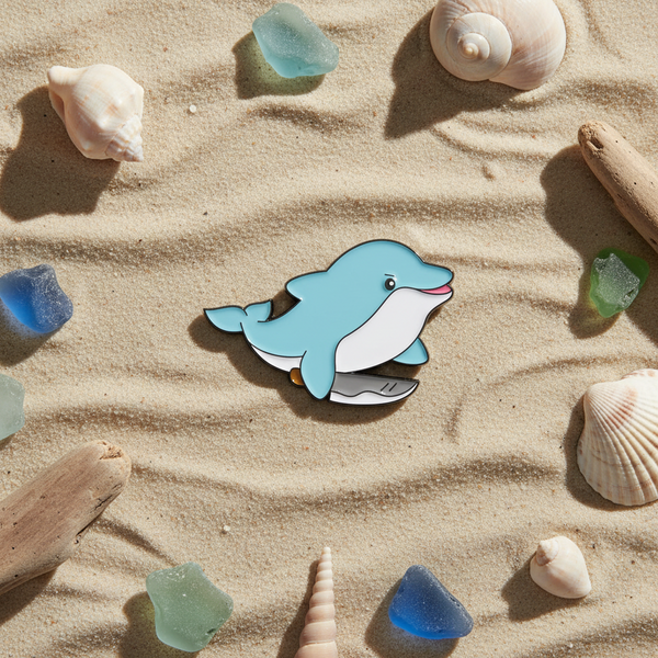 Dolphin with Knife Pin