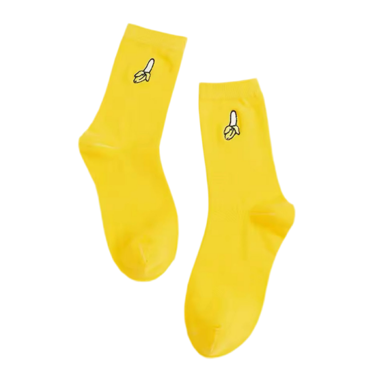 Embroidered Banana Socks