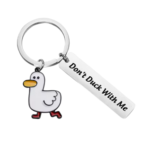 Porte-clés Canard Blanc « Don’t Duck with Me »