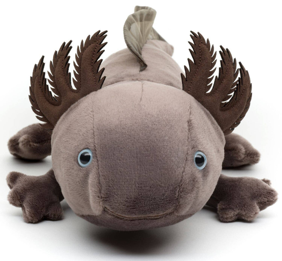 Peluche original axolotl marron-gris
