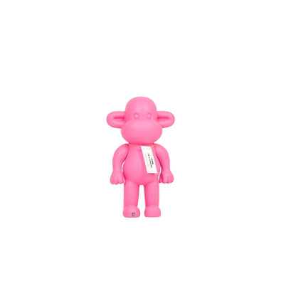 Ornement - Figurine Singe 'La Légende' - Résine de poly - Rose - 20,5x13,5x35cm