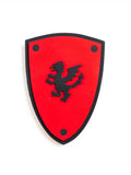 Bouclier en Mousse Softik Rouge avec Dragon