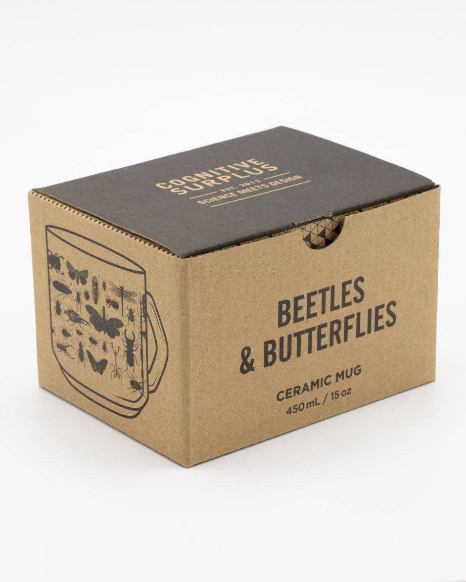 Mug Coléoptères & Papillons « Flutter & Fly » – 443 ml