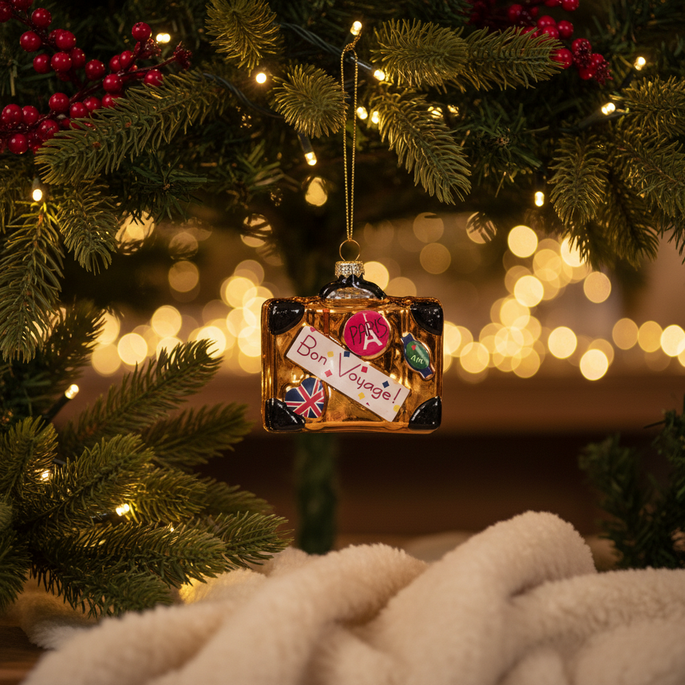 Boule de Noël Valise de Voyage
