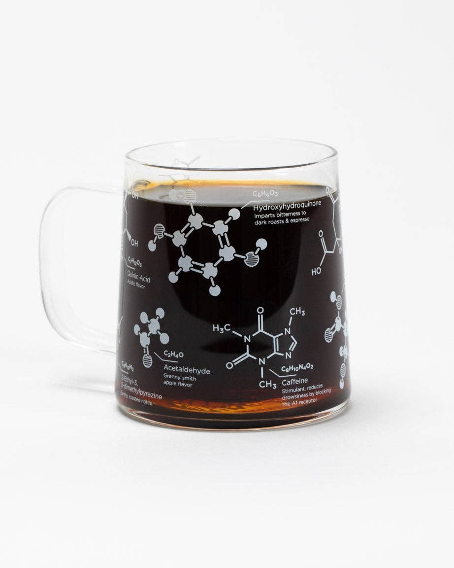 Coffee Chemistry Glass Mug (295 ml)