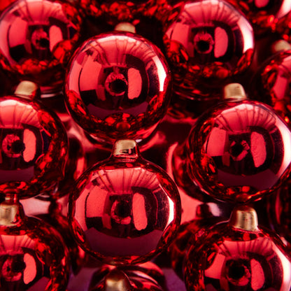 Christmas Ball Vase, Red