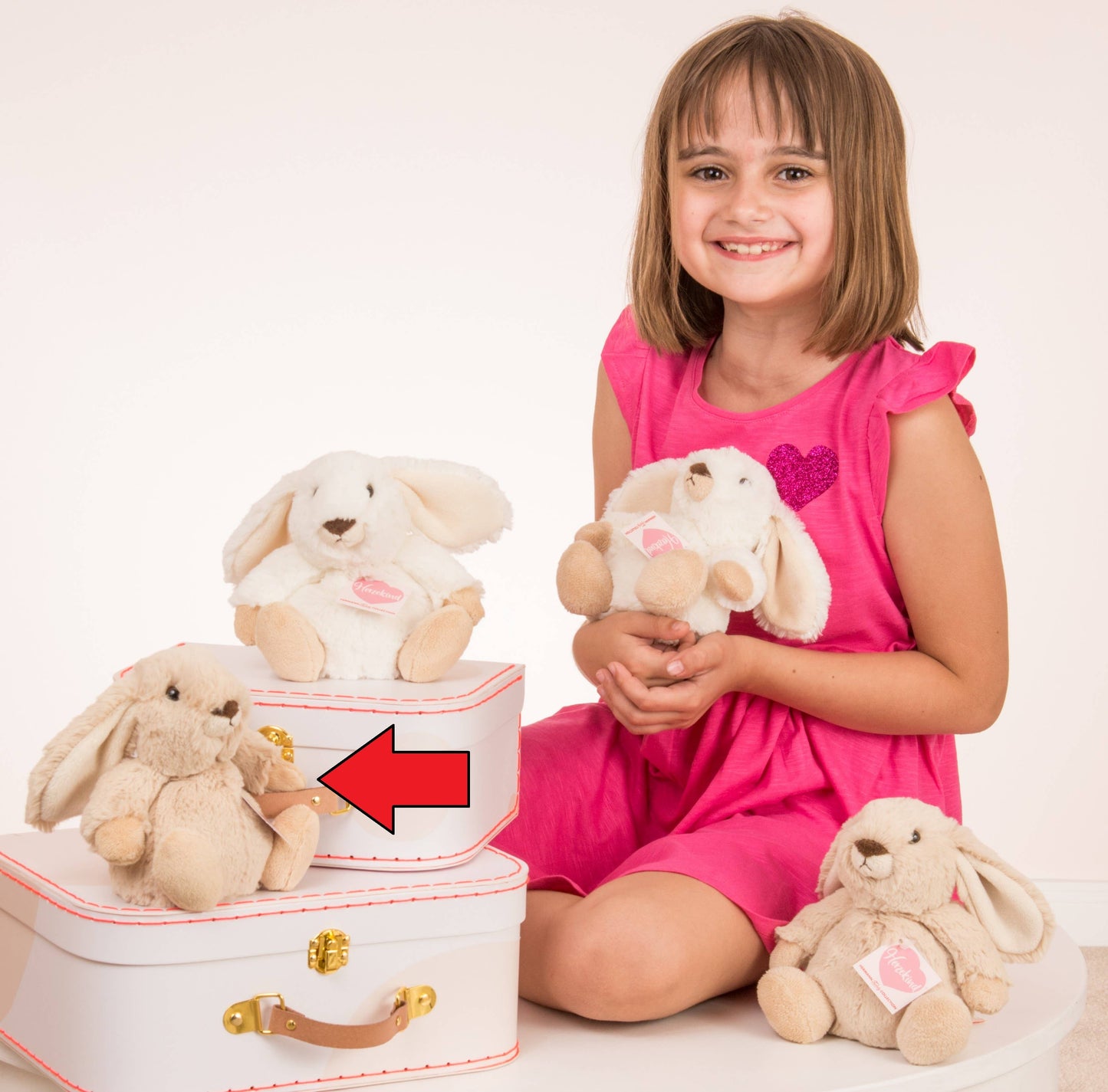Polli Beige Rabbit Plush Toy
