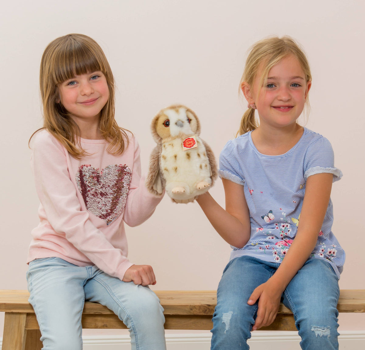 Peluche Chouette Beige