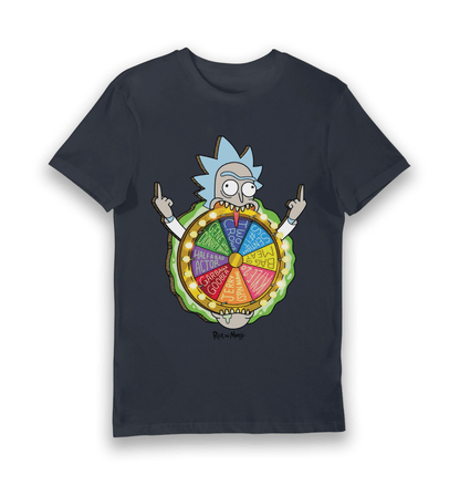 T-shirt adulte Rick and Morty Spin the Wheel
