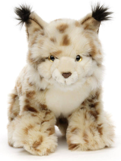 Lynx, assis, 31 cm (longueur), peluche Uni Toys