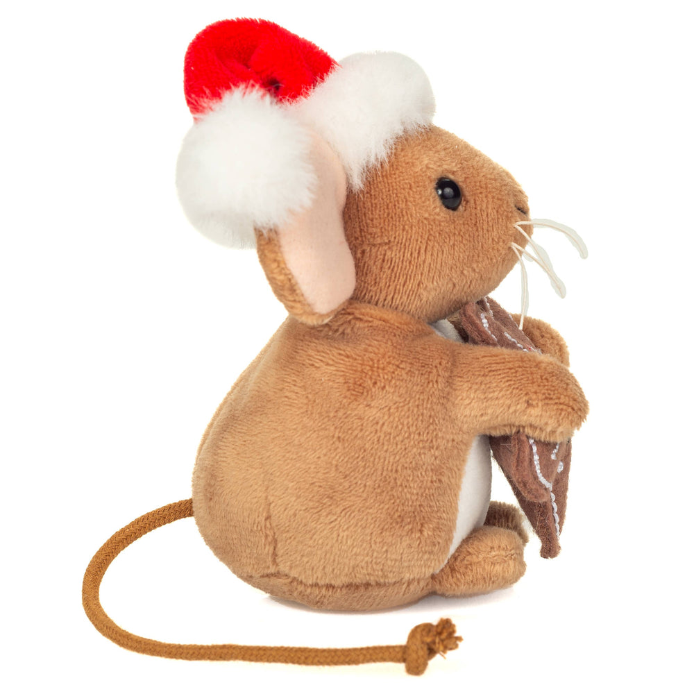 Peluche Souris de Noël avec Biscuit