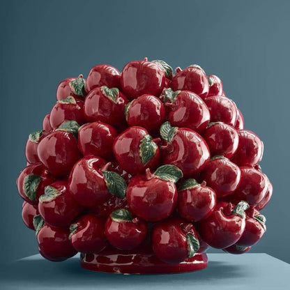 Apple Vase, Red Stoneware, 42 x 42 x 32 cm