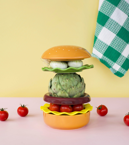 Set di pasti con hamburger