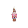 Colourful Nutcracker Glass Christmas Ornament, 8 cm