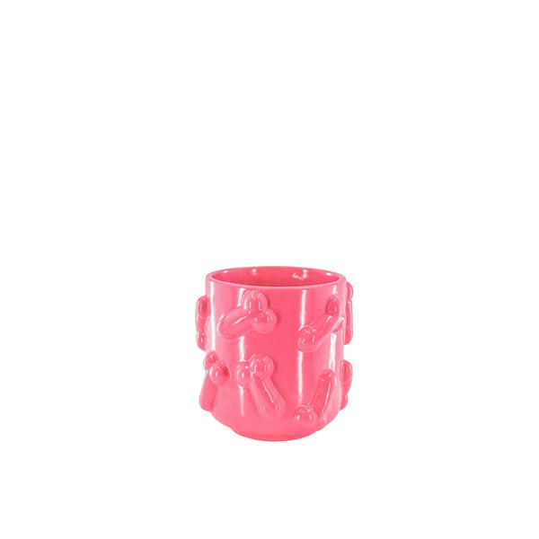 Pot - Dick - Ceramic - Pink - 11x11x11.5cm