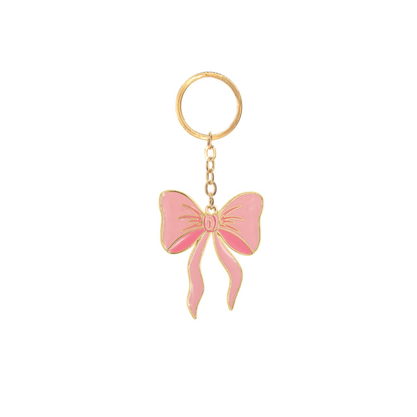 Porte-clés Nœud Rose