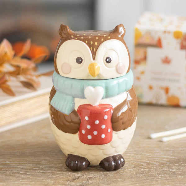 Oliver the Autumn Owl Incense Burner
