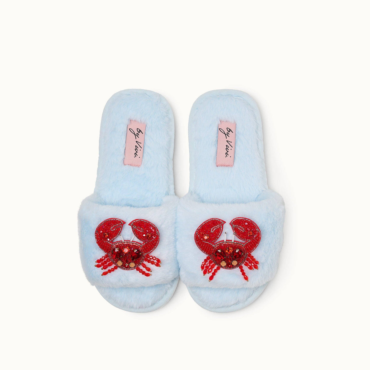 Pair of slippers pins - Crab