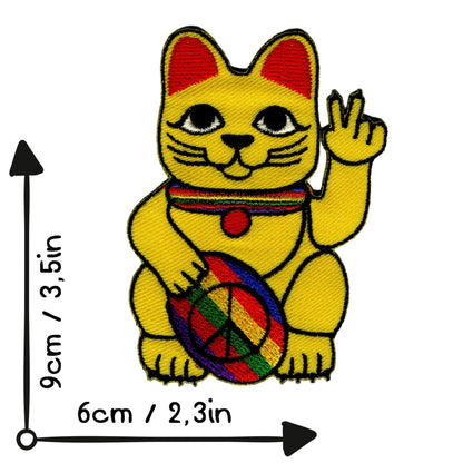 Patch Chat chanceux Peace