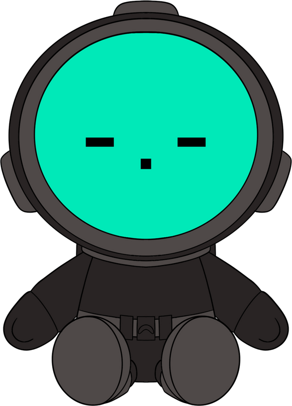 Content Warning Teal Plush (9in)