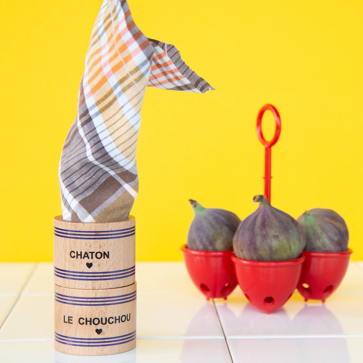 Ronds de serviette en bois – Collection Famille