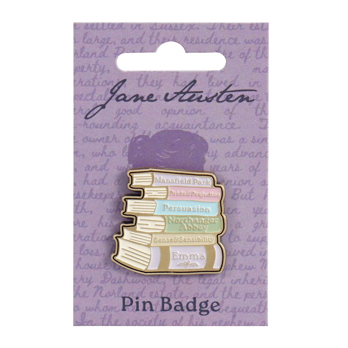 Spilla - Jane Austen (pila di libri)