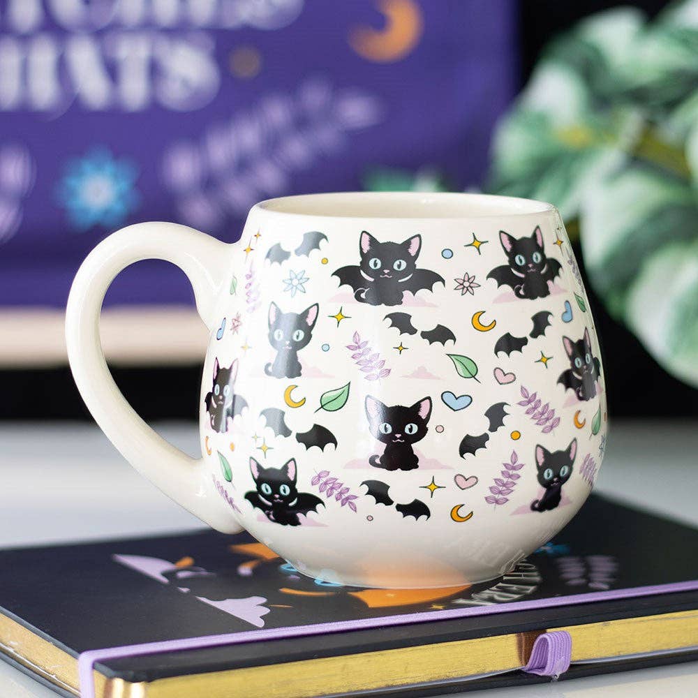 Mug rond Chats noirs mystiques – 500 ml