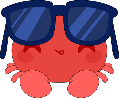 Summer Vibes Crab Plush (9in)