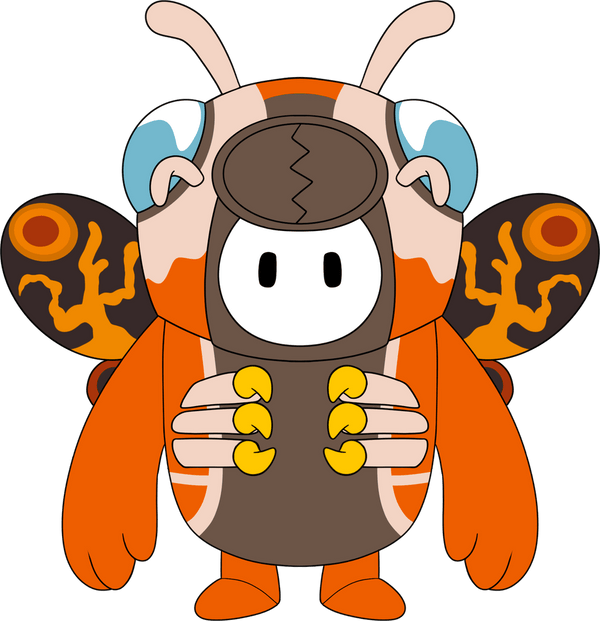 Mothra x Fall Guys Plush (9in)