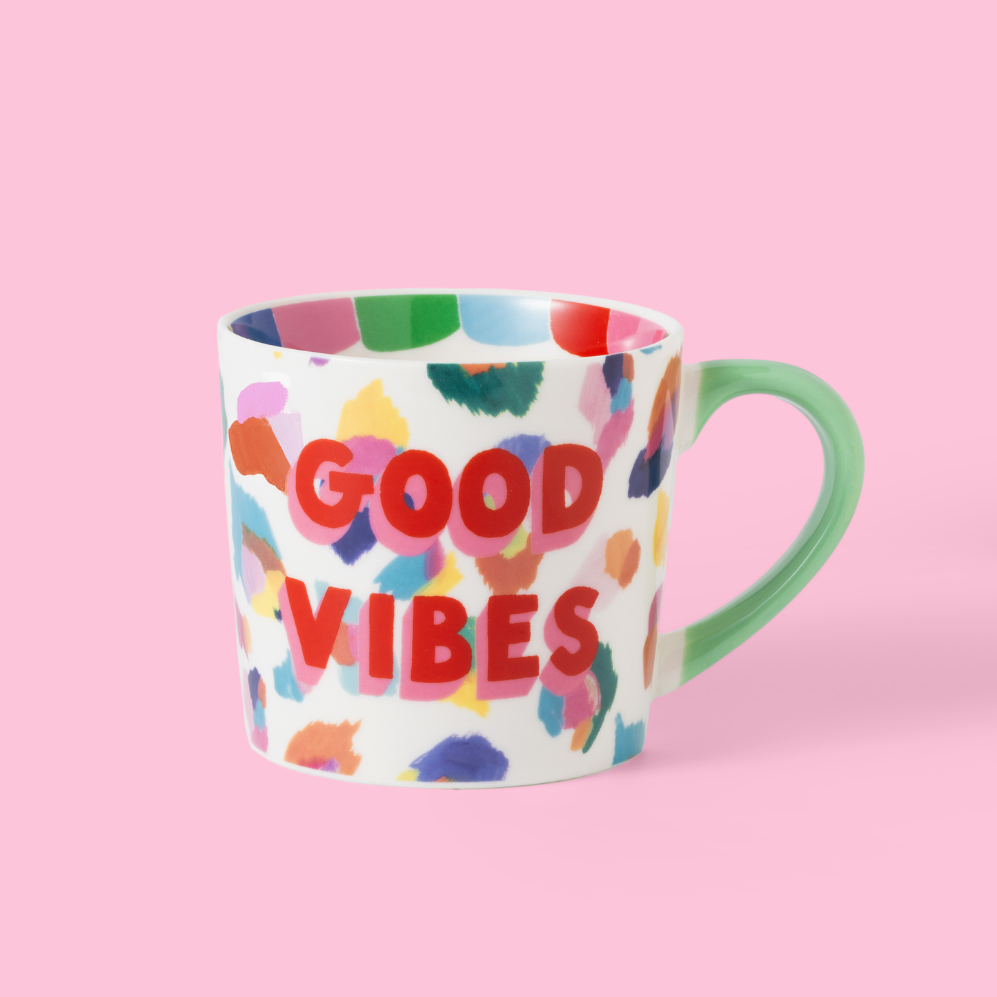 Painted Leopard Mug - Good Vibes