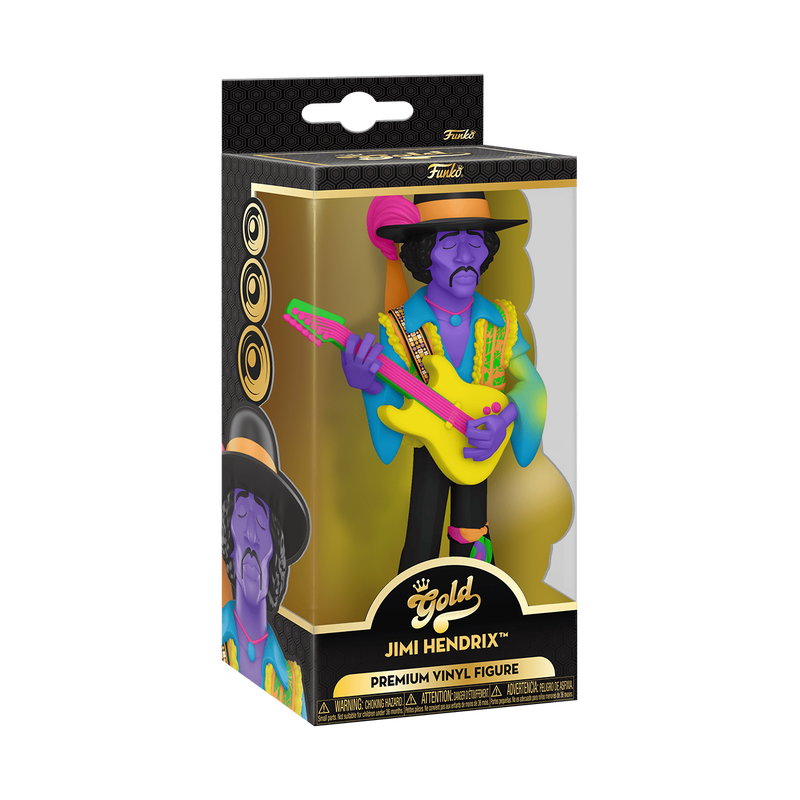 Jimi Hendrix (Black Light) - GOLD figurine
