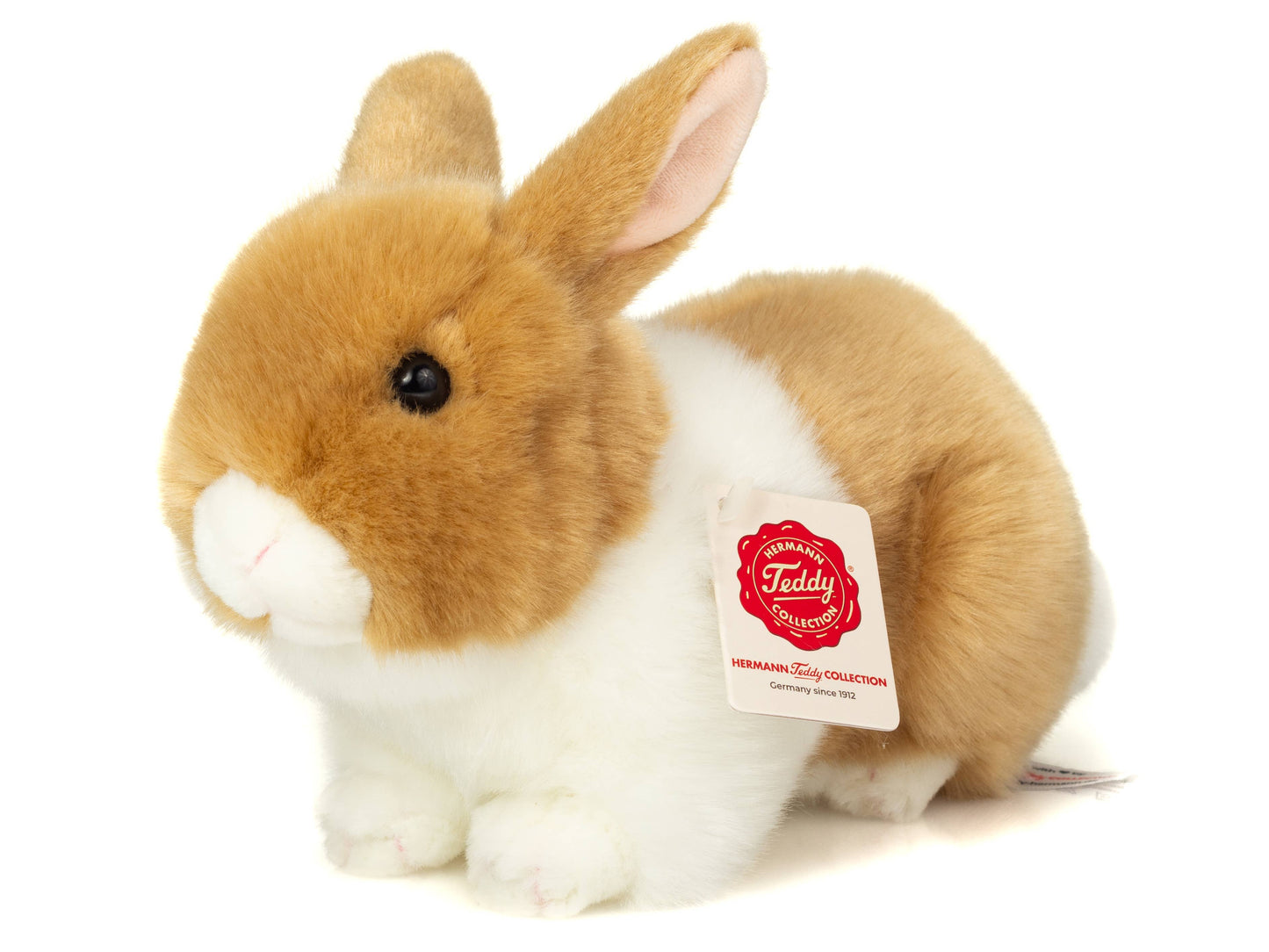 Peluche Lapin beige et blanc