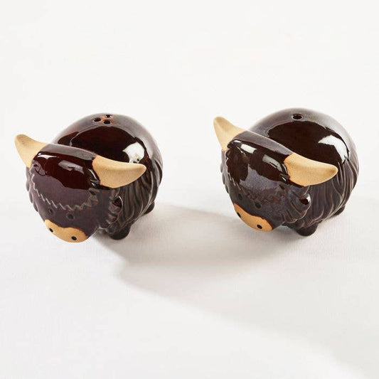 Salt and Pepper Highland Cows